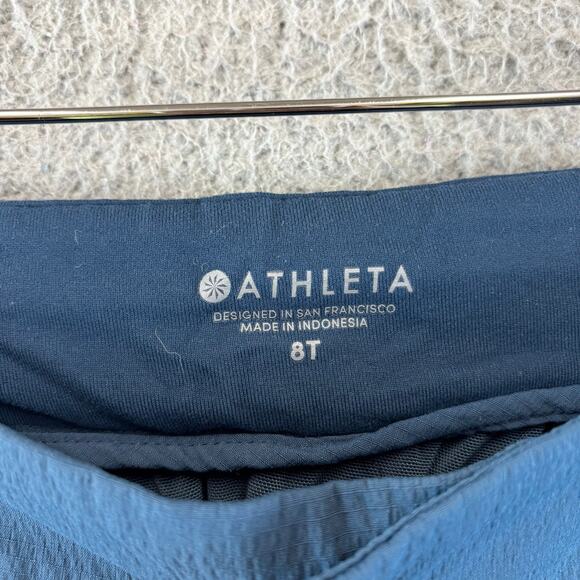 Athleta Joggers Pants Women Size 8T Blue Stretch - Picture 5 of 7